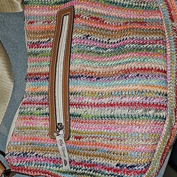 Lily Bloom Gigi Crossbody Seaside Medium Straw Wicker Bag - Picture 4 of 7